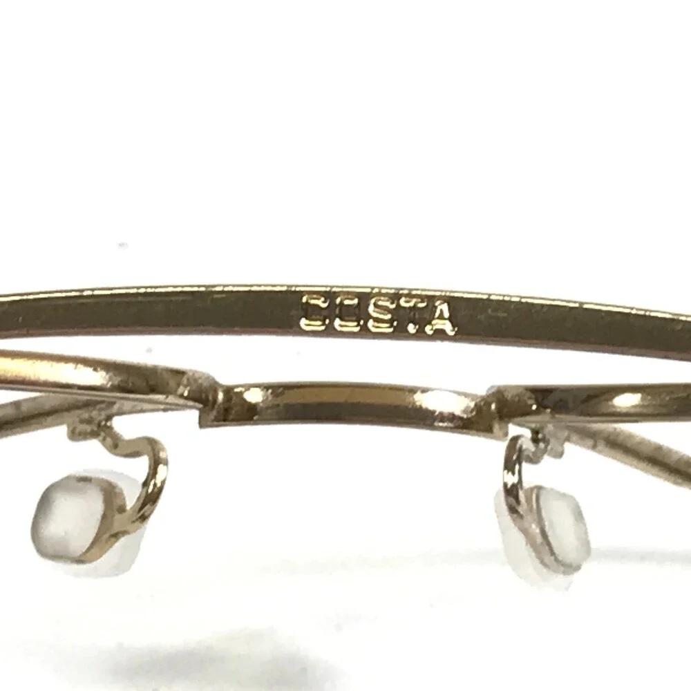 Costa Sunglasses Frames Piper Polished Gold Oversized Aviators Large 59-15-135